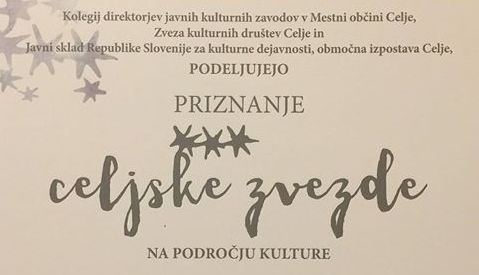 Javni razpis za podelitev priznanj »Priznanje celjske zvezde za dosežke na področju kulture«